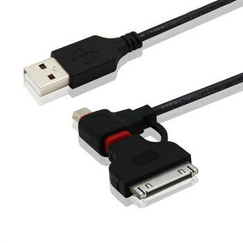 优越者 Y-C424 USB2.0苹果手机相机电脑多功能充电连接线(1米)