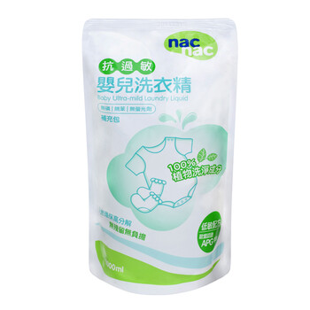 nac nac/宝贝可爱 天然酵素/抗过敏/防螨抗菌/婴儿洗衣精1000ml补充包（台制） 抗过敏婴类型