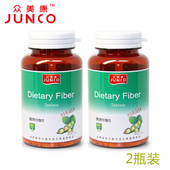 众美康膳食纤维片 600mg×100片/瓶 2瓶装