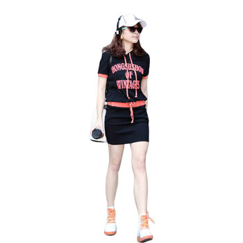 玛呐MANA玛呐夏装2012新款女装夏季套装休闲卫衣女士套装女式卫衣女士外mn1223 黑色 均码