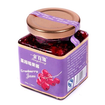 金百瑞 超值装 奥运专供 特级 蔓越莓瓶装 大颗粒果酱/果浆/淋酱 220精品包装 第三代黄金水果