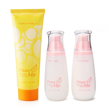 亲密爱人泡沫洁面乳150ml+平滑爽肤水140ml+平滑乳液140ml三件套组 清爽控油 收敛毛孔 零刺激