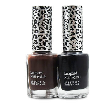 MISSHA谜尚LEOPARD神奇豹纹指甲油爆裂01型格咖8ml
