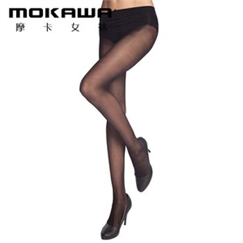 mokawa摩卡女袜子 18D超薄比基尼连裤袜防脱丝美腿袜 5条装 混色 均码