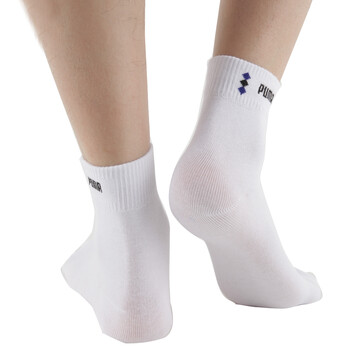 PUMA 彪马 男士休闲运动袜子 提花商务袜P1151013 漂白-鲜蓝 25-27cm