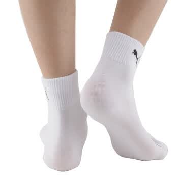 PUMA 彪马 男士提花休闲袜 运动袜子P1151014 漂白-鲜蓝 25-27cm