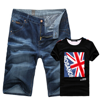 AIBOSSCAN 2012奥运套装组合5分牛仔<em>短裤</em>米