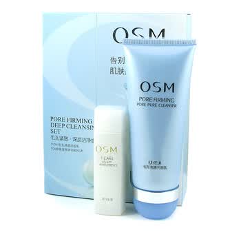 O.S.M 欧诗漫毛孔紧致.深层洁净组合 毛孔清透洁面乳100ml+美肤伴侣10g