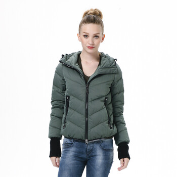 波司登羽绒服 女连帽休闲款 BR2232 394(黑白格) 190/108A(XXXXL)