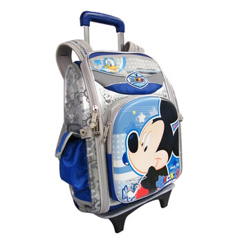 迪士尼/Disney 米奇小学生太空减负拉杆书包SM80312宝蓝色 新品惊喜直降!