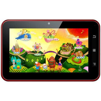 智器 糖果派儿童平板电脑（tangoo）G1 Cortex-A9处理器 1GHz 7英寸平板电脑 黑色红边