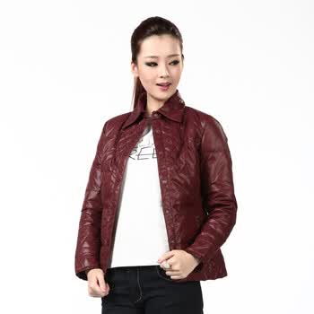 波司登 羽绒服 女衬衣领花边装饰时尚内恤 BR2138 83(午夜红 ) 180/100A(XXL)