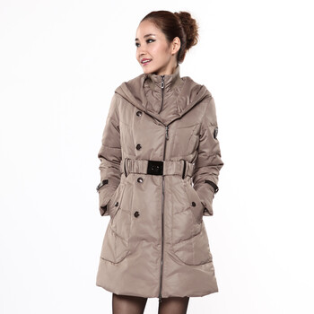波司登羽绒服 女亮面时尚修身款 BR2322 299(卡米色) 180/100A(XXL)