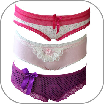 雷昂ASOXX 女士 纯棉抗菌 低腰<em>三角短裤</em> <em>少女</em>