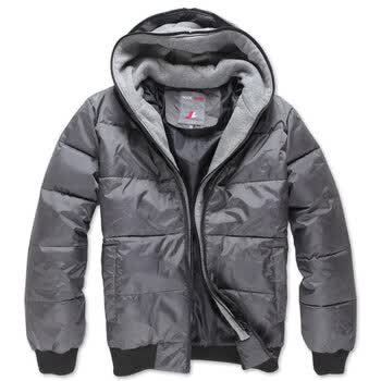 我的速度 WOODSOON 2012新款 假2件男装连帽保暖棉衣外套 5008 深灰 185/XXL