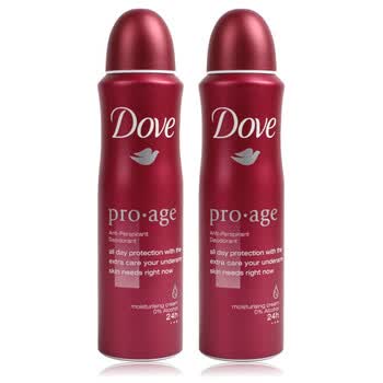Dove多芬女士止汗香体喷雾 抗疲劳 150ML 两支 4635