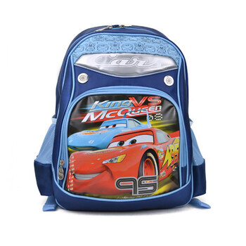 迪士尼/Disney 麦昆小学生书包男童1-3年级书包双肩汽车书包C0040 新品惊喜直降！ 宝蓝