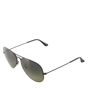 Ray-Ban 雷朋 3025/58-002/76 渐变镜片中性偏光太阳镜 黑色