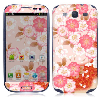 IdeaSkin 三星 I9300 Galaxy SIII/I9308/I939 樱花绽放 外壳保护套皮贴膜 DCUA010283