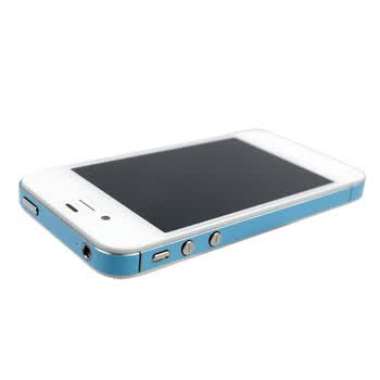 SkinAT 苹果iPhone4/4S 边框贴膜 侧边贴 浅蓝 iphone 4S