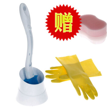 3M思高洁厕灵巧装（薄巧清洁手套+马桶刷套装）赠刷刷海绵