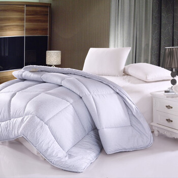 lakrina 可芮娜 秋冬被 加厚超柔双人被 羽丝绒被 加厚被芯被子 200*230cm 叶叶有情-灰