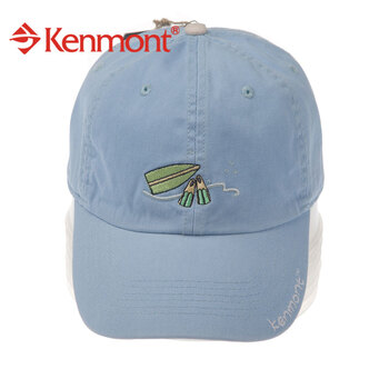 kenmont凯蒙特帽子春夏户外防晒遮阳男女棒球帽子KM-0229 蓝色