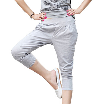 善气迎人2012时尚休闲 宽松百搭休闲裤分裤哈伦裤女裤2997 灰色 XXL