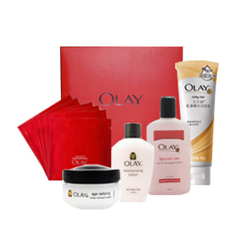 OLAY玉兰油活肤套组（菁华霜50g+保湿乳液75ml+软化角质水200ml+嫩白洁面乳80g+新生紧致面膜1片）
