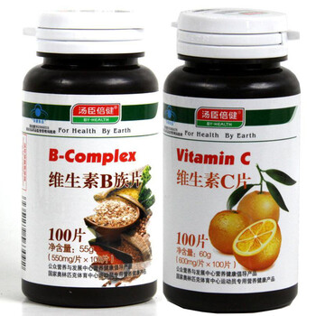汤臣倍健B族维生素 550mg*100片+汤臣倍健维生素C 600mg*100片