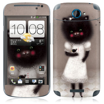 IdeaSkin HTC One S/Z560e 皮肤 大头黑猫咪 外壳保护套皮贴膜 DBYC241993