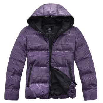Q&X凯安斯 韩版时尚休闲羽绒服 9120401610 湖蓝 XL