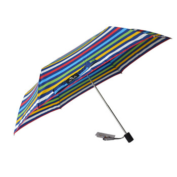 mybrella 超轻 三折铅笔伞 遮阳伞 防紫外线 细条纹