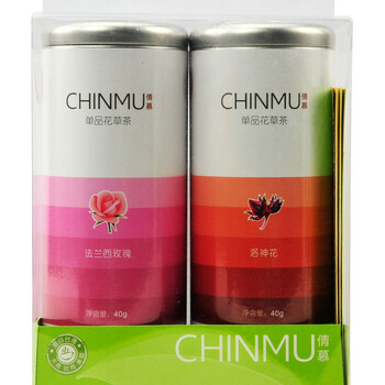 倩慕CHINMU 法兰西玫瑰花茶+洛神花（礼盒装）