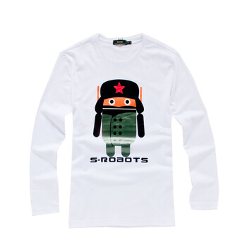 【森马 Semir】男款卡通长袖T恤001151812 白色 XL