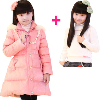 笛莎(DEESHA)冬季新款修身<em>羽绒服</em>+<em>打底毛衣</em>