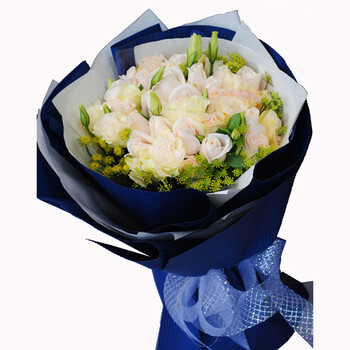 花之苑 19朵<em>白玫瑰送女友</em>老婆 平时价格【图片