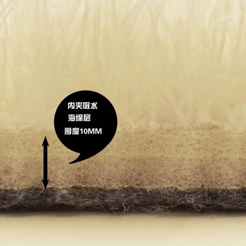 百易尚品 超细纤维可机洗地毯地垫脚垫浴室防滑垫门垫R9、R47 卡其 50*80cm