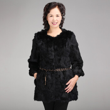 芯羊 2012秋冬装<em>外套</em> 兔毛<em>皮草</em>大衣 <em>中老年女士</em>
