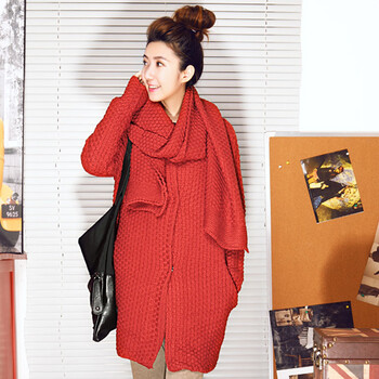 优里格 2012秋冬新款 韩版宽松加厚 中<em>长款毛衣</em>