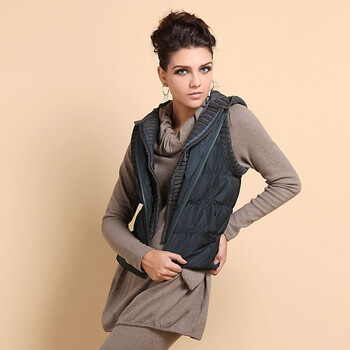 水淼2012新品女装韩版<em>大码</em>胖MM<em>秋冬</em>羽绒<em>马甲</em>