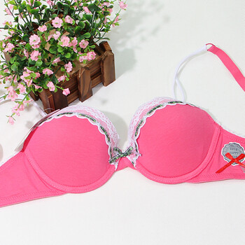 <em>怡兰芬</em>少女<em>文胸</em>纹<em>胸罩</em>学生<em>内衣</em> 钢圈定型聚拢