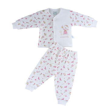 巧尼熊 秋冬装纯棉<em>宝宝保暖内衣</em> <em>婴儿</em>服装<em>开衫</em>