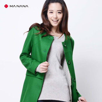 Manana 2012秋冬装新款<em>女装</em> 宽松气质<em>长款毛</em>