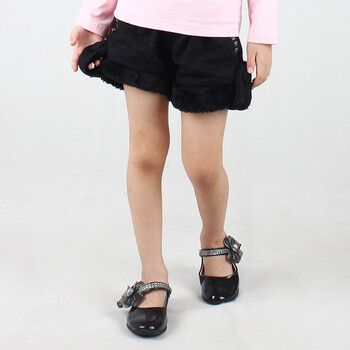 韩国麦秋(M&Q) 冬季<em>女童</em>绒毛靴裤<em>短裤</em>MNQ5