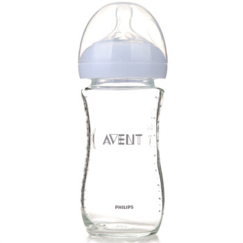 PHILIPS 飞利浦 AVENT 新安怡 宽口径 自然原生 玻璃奶瓶 240ml