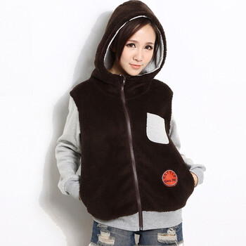 韩国女装 Clride<em>纯色连帽开衫卫衣</em>2色30740小