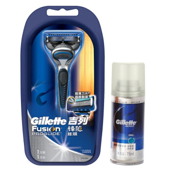 Gillette 吉列 锋隐超顺剃须刀架（含1刀头）+ 剃须啫喱75ml + 飘柔洗发露600ml