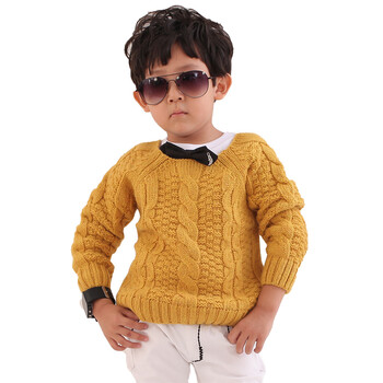 多多家男童春秋款童装 儿童针织<em>毛衣</em>外套<em>麻花</em>