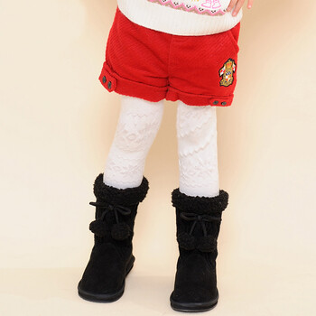 BOSHIWA博士蛙 冬季新款小<em>女童</em>裤子呢子<em>短裤</em>